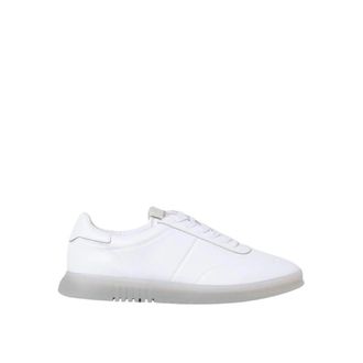 Emporio Armani Low Top Leather Sneakers - Heren - Sneakers - Wit - 45 EU - Leer - Schoenen