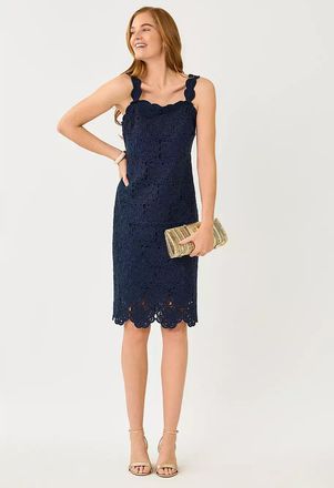 Lilly Pulitzer Fabian Crochet Midi Dress