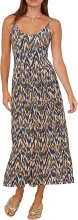 Ulla Johnson Idalia Fitted Midi Dress In Riverslate