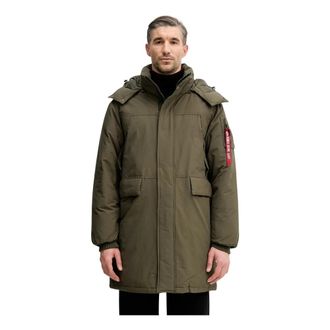Alpha Industries Heren, Mantels, Groen, Maat: XL