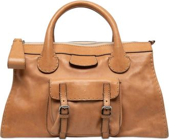 Chlo&eacute; Pre-owned Chloe Medium Buffalo Leather Edith Day Satchel Ladies OF1S8U4CR1G8Q37R