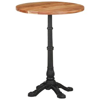 vidaXL Vidaxl - Mesa De Bistr&oacute; Madera Maciza De Acacia &Oslash;60x76 Cm