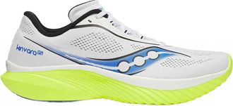 Saucony Mens Kinvara 15 Shoes In White/citron