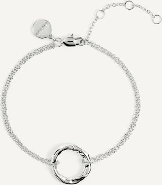 Radley London Hadley Lane Silver Plated Hammer Hoop Brac Silver - Ryj3657S