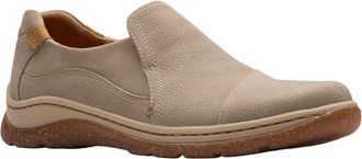 Clarks Womens Orlene Slip Loafer Flat, Stone Nubuck, 7