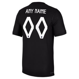 Nike Norway 2026/27 Match Away Nike Mens Aero-FIT Soccer Authentic Custom Jersey By You in Black | NN203939013-CUS