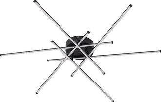 Lindby L&aacute;mpara de techo LED de aluminio negro