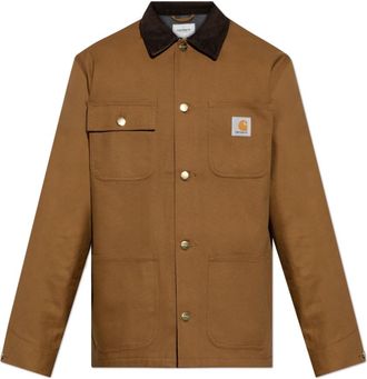 Carhartt Work in Progress Ge&iuml;soleerde jas Michigan - Heren - Zomerjassen - Bruin - S - Leer - Jassen