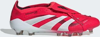adidas adidas Performance Mens Predator Elite Fold-Over Tongue Artificial Grass Boots - Red - Size UK 7.5