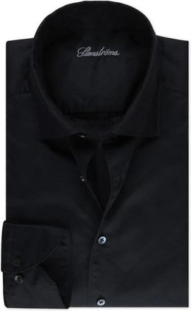 Stenstr&ouml;ms Zwarte Twill Casual Overhemd - Heren - Casual Overhemden - Zwart - 3XL - Overhemden