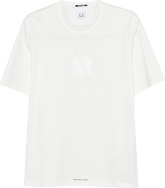 C.P. Company T-Shirts - Heren - T-shirts - Wit - L - Tops