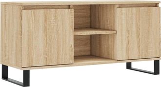 vidaXL Mueble De Tv Madera De Ingenier&iacute;a Roble Sonoma 104x35x50 Cm Vidaxl