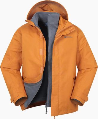 Mountain Warehouse Mens Mountain Warehouse Mens Fell II 3 in 1 Jacket - Orange - Size: 46/Regular