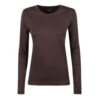 Majestic Filatures Maglia a Maniche Lunghe - - Tops - Donna - Marrone - S