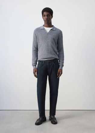Mango Jeans Ben cropped tapered-fit blu scuro intenso - Uomo - 44 - MANGO MAN
