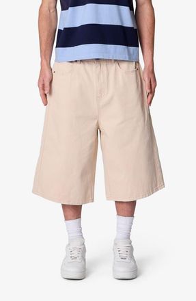 mnml Ultra Baggy Paneled Chino Shorts in Khaki at Nordstrom, Size 36