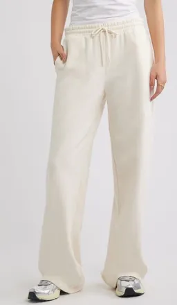 BP. Baggy Wide Leg Sweatpants in Ivory Antique at Nordstrom, Size X-Large
