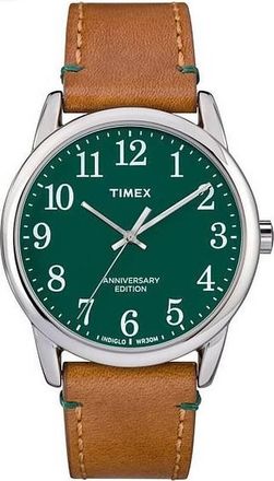 Timex Easy Reader 40TH Anniversary Quartz Green Dial Mens Watch TW2R35900