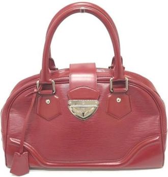 Louis Vuitton Pre-owned Epi Boston Bag - Dames - Vintage Handtas - Rood - ONE Size - Leer - Vintage