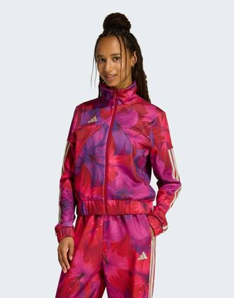 adidas adidas Performance - Adidas x Farm Rio - House of Tiro - Top sportivo color magenta Bahia e bordeaux-Rosa