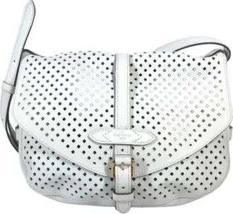 Louis Vuitton Pre-owned Vintage Messenger Bag - Dames - Vintage Schoudertas - Wit - ONE Size - Leer - Vintage