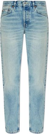Re/Done Slim-Tapered Jeans - Dames - Slim Fit Jeans - Blauw - W30 - Katoen - Jeans