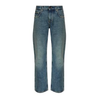 Balenciaga Straight Jeans, female, Blue, Size: W25 Regular Fit Jeans