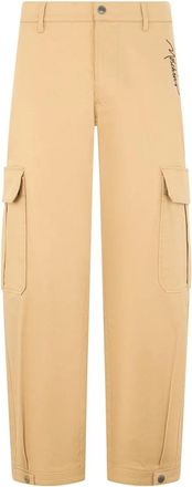Moschino Cargo Broek - Heren - Straight fit broeken - Beige - M - Katoen - Broeken