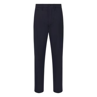 Boggi Milano Broeken, Heren, Blauw, W38, Wol, Wollen broek met mengweefsel