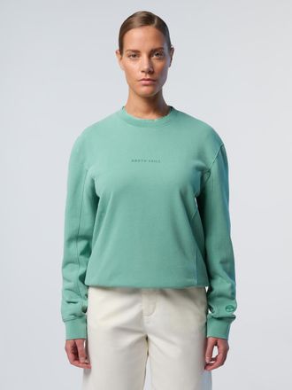North Sails Womens Sweatshirt print - Green/Grey Cotton - Size X-Small
