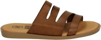 Hee Schoenen, Dames, Bruin, 41 EU, Leer, 26366 Slippers