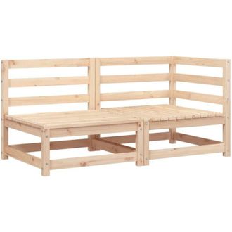 vidaXL Garden Sofa 2-Seater Solid Wood Pine vidaXL