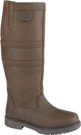 Woodland Ladies Country Style Waterproof, Breathable Waxy Brown Leather Boots (UK 4)
