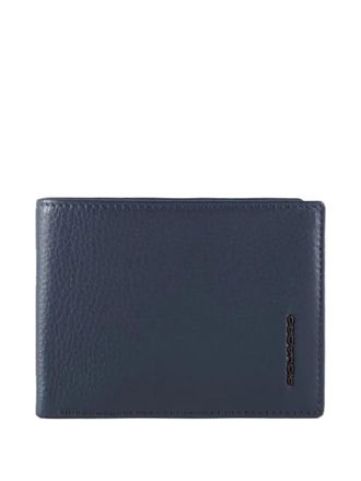 Piquadro logo-lettering wallet - unisex - Polyester/Leather - One Size - Blue