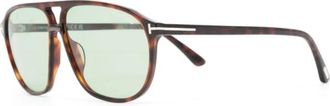 Tom Ford Bruce Zonnebril - Heren - Zonnebrillen - Bruin - 61 MM - Accessoires
