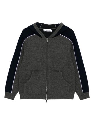 Self Portrait ribbed knit sweatshirt - women - Wool/Cashmere/Polyamide/Polyester/Elastane - M - GREY