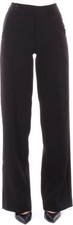 John Richmond Wide Broeken - Dames - Wijde Broeken - Zwart - 2XS - Polyester - Broeken
