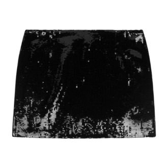Dondup gonne poliestere - female - Dondup - Short Skirts - Black - M - Skirts
