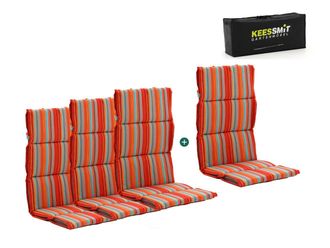 Kees Smit Madison Fiber hoog tuinkussen set van 4