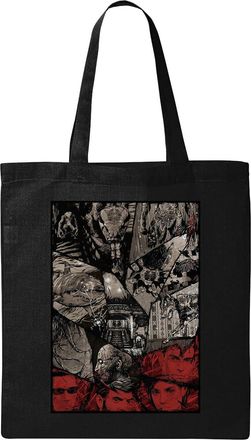Generic Zombie Apocalypse Poster Art Natural Ecological Cotton Tote Bag Black