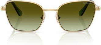Swarovski 55mm Gradient Pilot Sunglasses in Gold at Nordstrom
