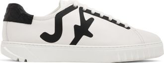 Ferragamo Salvatore Ferragamo Mens White Nephin Low-top Sneakers, Brand Size 6