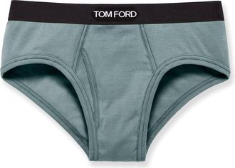 Tom Ford Brief Stretch Cotton Slip