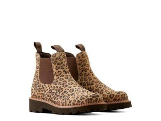 Ariat Fatbaby Twin Gore Western Boots Womens Shoes Cheetah : 6.5 B - Medium, Leather
