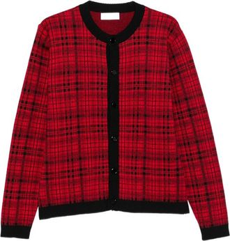 Ernest W. Baker Tartan-check Cardigan