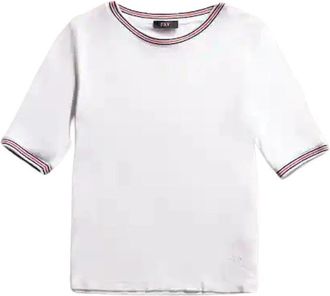 Fay Witte T-shirts en Polo Collectie - Dames - T-shirts - Wit - XS - Tops