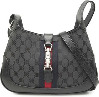 Balenciaga Pre-owned Balenciaga Gucci The Hacker Project Small BB Canvas Web Jackie 1961 Crossbody Ladies 06SKHD3JXFYAQY4B