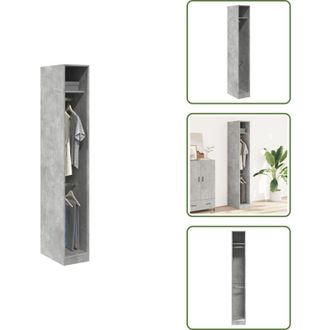 vidaXL Armadio con scomparti - vidaXL Armadio Grigio Cemento 30x50x200 cm in Legno Multistrato - Armadio multistrato