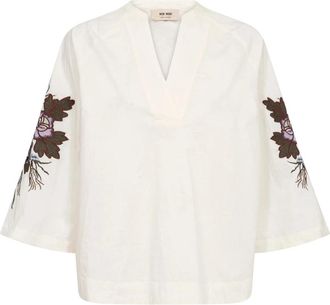 Mos Mosh Blouses - Dames - Blouses - Wit - XL - Overhemden