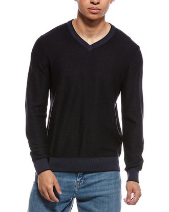 Raffi Links Stitch V-Neck Sweater